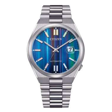 JAM TANGAN PRIA CITIZEN ORIGINAL STAINLESS SILVER BLUE AUTOMATIC CITIZEN NJ0151-53W CITIZEN AUTOMATI
