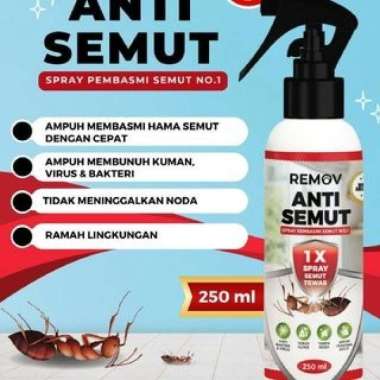 Remov Spray Anti Semut 250ml - Spray Pembasmi Hama Semut Lemon Mint