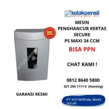 Penghancur Kertas SECURE PS Maxi 34 CcM / Paper Shredder SECURE PS Maxi 34 CcM
