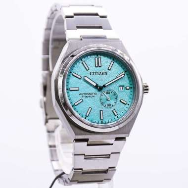 Jam Tangan Pria Citizen Zenshin Automatic NJ0180-80M Small Second Hand Light Blue Dial Super Titaniu