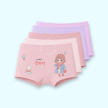 Wimiu Celana Dalam Anak Perempuan Boxer Anak Cewek CD Anak Katun Pakaian Dalam Bayi Anak Perempuan 2