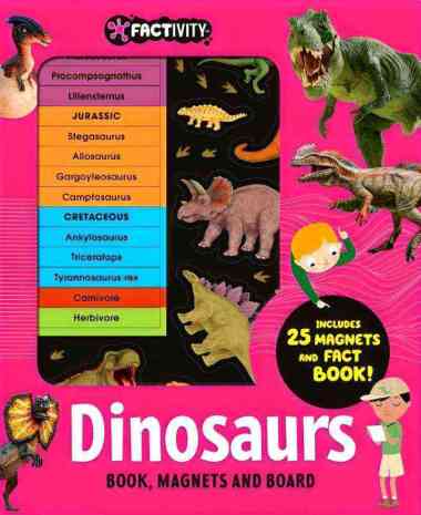 FACTIVITY - MAGNETIC FOLDER - DINOSAURS (NEON EDITION)
