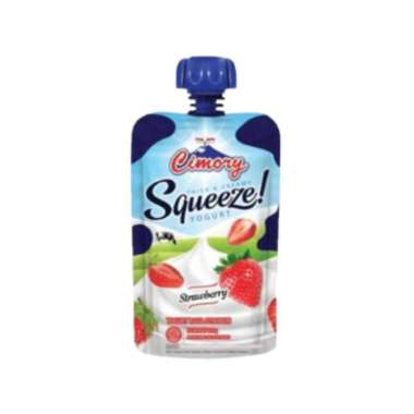 Cimory Yoghurt Squeeze Strawberry Pouch 120 ml