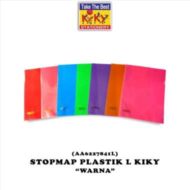 KIKY Stopmap / Map Plastik L (Folio) Isi 12 Lembar