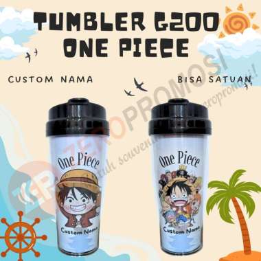 Tumbler G200 One Piece Custom Nama - Kado Anime One Pi Desain 6