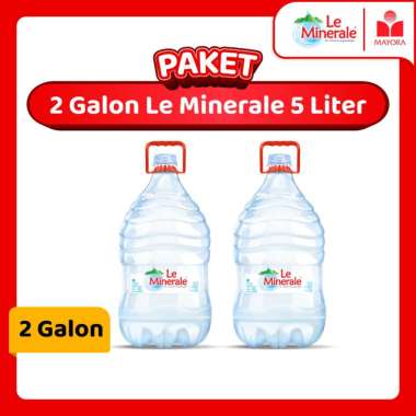 Paket 2 Le Minerale Galon 5 Liter