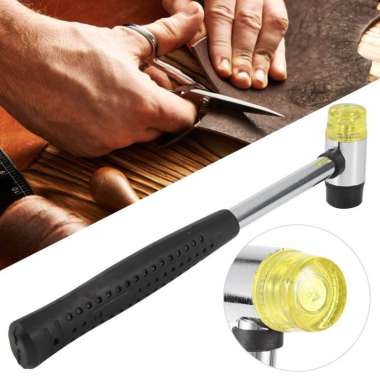 Palu Karet Martil Plastik Mini 25mm Double Face Rubber Hammer Mallet Lantai Parket Kayu Keramik Gran