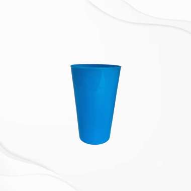 Gelas Plastik Murah Warna Cerah - Gelas Ice Tea 450ml Biru