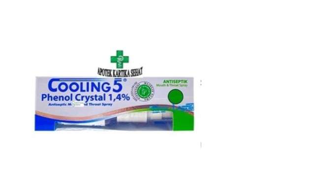 Cooling 5 Mouth Spray Cool Mint 15 ml - Radang Tenggorokan