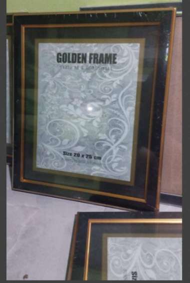 Dalla Raya Shop: Golden Frame Pigura untuk Foto dan Sertifikat Ukuran 10 R Spasi Bahan Awet dengan K