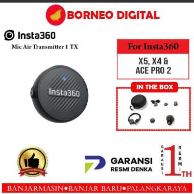 Insta360 Mic Air Wireless Microphone Insta 360 Mic Air 1TX + 1RX | Mic Air Transmitter Mic Air Trans
