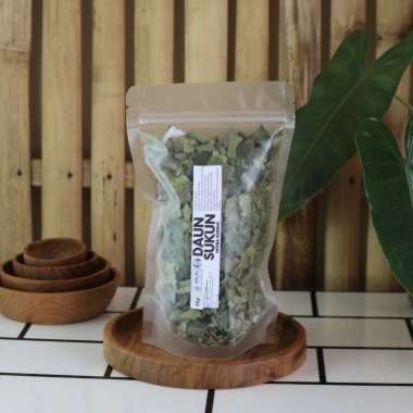 Daun Sukun Kering Cacah - Teh Daun Sukun - Herba Kering by Jamu Gendul 88 Kualitas Premium 25gram