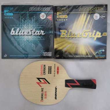 Bat Pingpong Donic Zhang Jike kombinasi karet terbaik Set