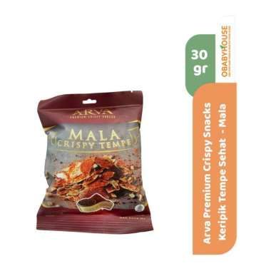 Arva Premium Crispy Snacks Keripik Tempe Sehat 30 gr - Mala