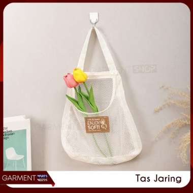 Jaring Gantung Multifungsi Tempat Penyimpan Lemari Baju Kabinet Tambahan Dekorasi Bunga Estetik