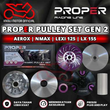 PULLEY SET PULLY RUMAH ROLLER PROPER RACING LINE AEROX NMAX 155 LEXI 125 LX 155 NMAX NEO AEROX OLD N