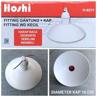 Kap Fitting Lampu Gantung Fitting Outdoor Topi Kecil E27