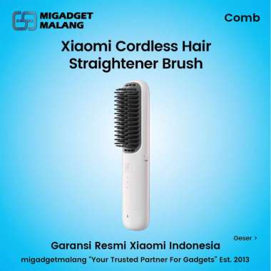 Xiaomi Cordless Hair Straightener Brush Sisir Pelurus Rambut Tanpa Kabel Listrik Portable
