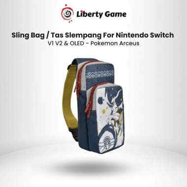 Nintendo Switch V1 V2 Oled / Lite Sling Bag Tas Slempang Collection Pokemon Arceus