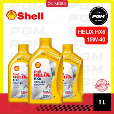 Oli Mobil Shell Helix HX6 10W40 1L (Dijamin Ori 100%)