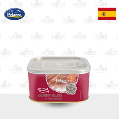 PELAZZA Anchovies Fillet in Sunflower Oil 600gr | Ikan Anchovy Fillet dalam Minyak