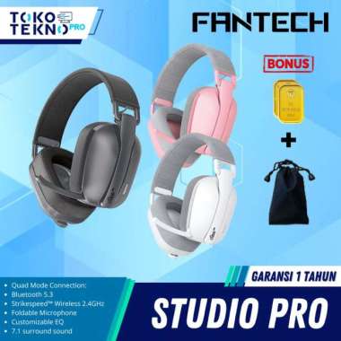 Fantech Studio Pro WHG03 / WHG-03 MultiPlatform Wireless Headset Free Emas Putih - Studio PRO