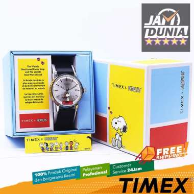 JAM TANGAN PRIA TIMEX ORIGINAL TIMEX MARLIN AUTOMATIC X PEANUTS SNOOPY TW2W49600 TIMEX PRIA TW2W 496