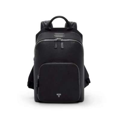 TUMI Turin Alzare Backpack Bag - Tas Ransel Pria - Black Leather