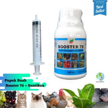 Pupuk Buah Booster 76 Pembungaan Dan Pembuahan Booster 76 + Suntikan