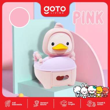 Goto Nunu Baby Chair Potty Seat Toilet Training Closet Duduk Anak Anti Slip PINK