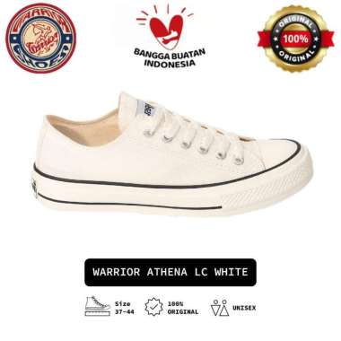 Warrior Athena LC White Sepatu Kasual Canvas Pria Wanita original 40