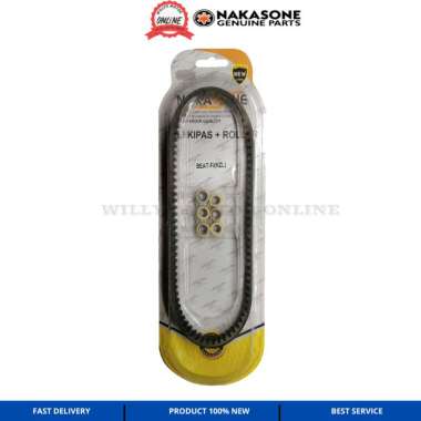 VANBELT BEAT FI SCOOPY FI STATER KASAR KZL NAKASONE SET ROLLER ONLY V-Belt Beat fi lama vbelt beat f