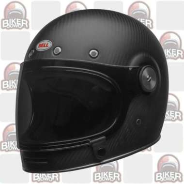 Bell Bullitt Helm Fullface Helm Retro Modular Classic Helmet - Carbon Helmet - Helm CARBON MATT BLAC