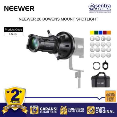 NEEWER LS-39 Spotlight Bowens Mount Video LED Studio Light Gobo Projector Lens X01
