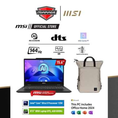 MSI VENTUREPRO 15 AI A1UDXG-023ID | Core 5-125H/16GB/512GB/RTX3050