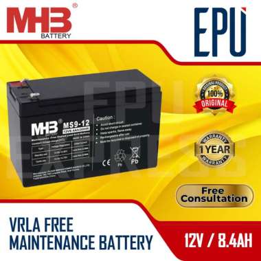 Aki UPS MHB Aki 12v 8.4ah Baterai UPS Batere UPS Aki 8.4ah Battery UPS Baterai Kering Aki Speaker Ak