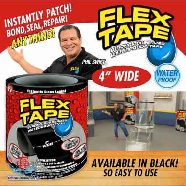 FLEX TAPE Lakban Isolasi Talang Pipa Tambal Perekat Atap Genteng Asbes Seng Toren Anti Air Bocor Wat