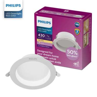 Philips Lampu LED Downlight Meson Comfort 7W 3000K Kuning
