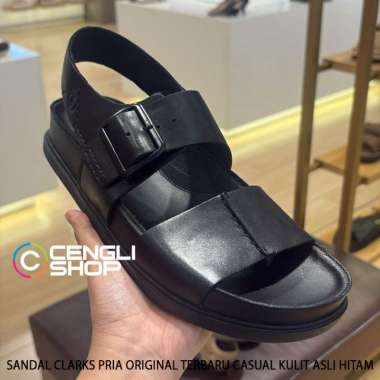 SANDAL KULIT CLARKS PRIA ORIGINAL SENDAL KASUAL SLINGBACK TALI BELAKANG BRANDED CM00 43