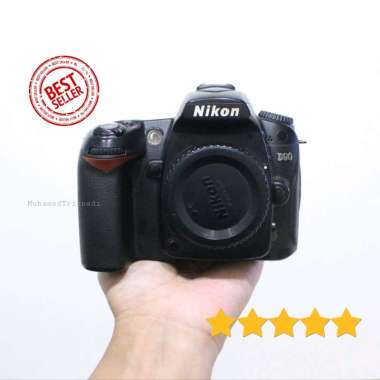 Camera Kamera DSLR SLR Nikon D90 Body Only Video HD 12MP Hitam Murah