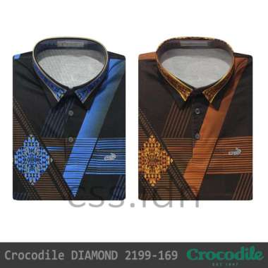 Kaos Kerah Kemeja Pria Crocodile Diamond 2199-169 Biru XL