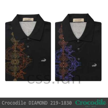 Kaos Kerah Pria Crocodile Diamond 219-1830 Ungu XL