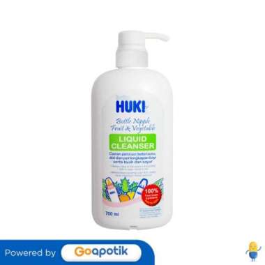 HUKI BOTTLE NIPPLE FRUIT & VEGETABLE LIQUID CLEANSER 700 ML BOTOL