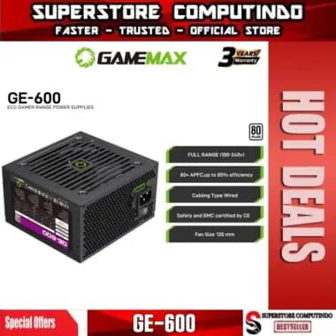 Gamemax 700W RGB Power Supply Semi Modular VP 700 RGB M Black - View #6