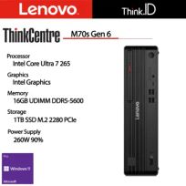 Lenovo ThinkCentre M70s Gen 6 Ultra 7 265 16GB 1TB SSD 260W Win11Pro