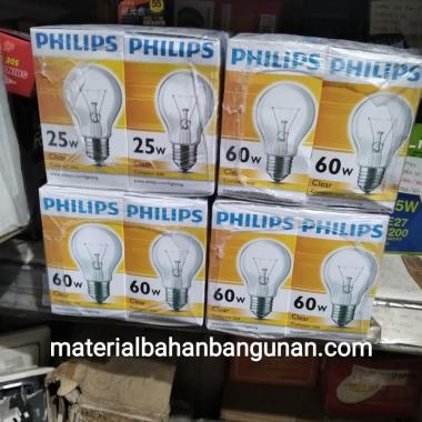 Lampu Philips Bohlam Kaca 15 Watt Lampu Pijar Model Lama