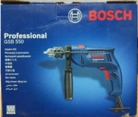 Mesin Bor 13 mm Bosch GSB 550 Impact Drill Bor Tangan Listrik Beton