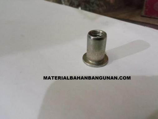 Nutsert m8 x 16 Blind Rivet Tanam Mur Bibir Mur Furtinure Kepala Datar