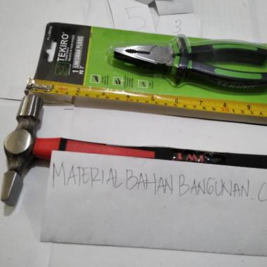 PAKET PALU KETOK LAS 20MM TANG KOMBINASI 7 INCH PENJEPIT KAWAt