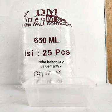Thinwall 650ml DM Persegi Panjang